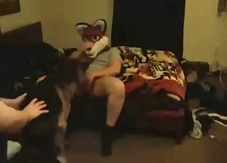 Canine appreciates violent screwing on cam